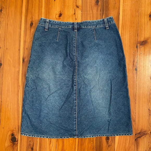 SUSSAN Size 10 Denim Skirt High Waisted Casual - Picture 4 of 6